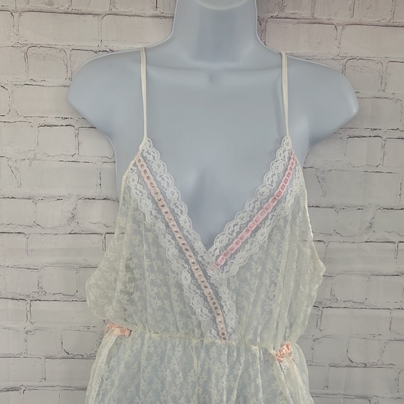 Vintage sheer lace bodysuit lingerie size 3XL - Picture 4 of 12